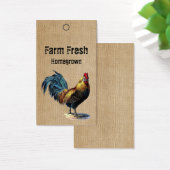 Prix maison Burlap Rooster Vintage Tags (Bureau)