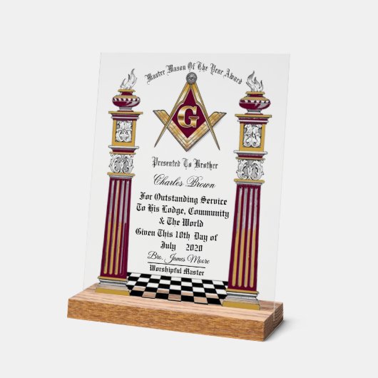 Prix Master Masons de l'année (Angle)