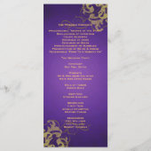 Prix Nobel Gold Scroll Purple Wedple Programme (Dos)