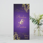 Prix Nobel Gold Scroll Purple Wedple Programme (Debout devant)
