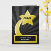 Prix Star Dad Trophy, carte Fête des pères (Fleur jaune)