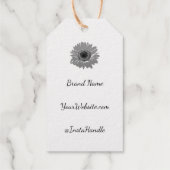 Prix Tournesol Rustique Étiquette Or Vos Informati (Verso)