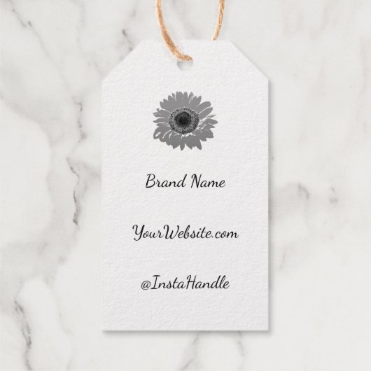 Prix Tournesol Rustique Étiquette Or Vos Informati (Verso)