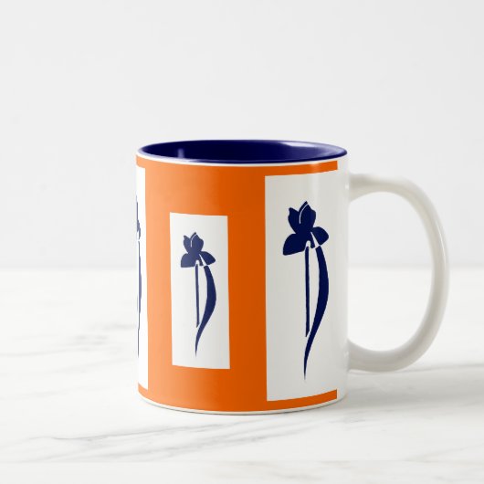 PRLimages OrangeNavy Iris Mok (Rechts)