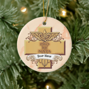 PRN Caduceus verpleegkundige Keramisch Ornament