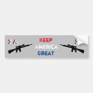Pro 2de wijziging: houd Amerika geweldig 2A Bumpersticker