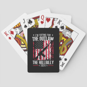 Pro 45 Ik stem op The Outlaw And The Hillbilly Pokerkaarten