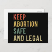 Pro Abortus - Bewaar abortus veilig en legaal i Briefkaart (Voorkant / Achterkant)