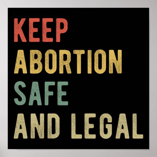 Pro Abortus - Bewaar abortus veilig en legaal i Poster (Voorkant)