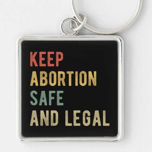 Pro Abortus - Bewaar abortus veilig en legaal i Sleutelhanger (Voorkant)