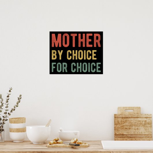 Pro Abortus - Moeder op keuze I Poster (Keuken)