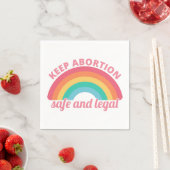 Pro abortus - veilig en legaal houden van abortus  servet (Insitu)