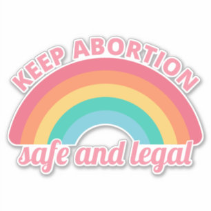Pro abortus - veilig en legaal houden van abortus  sticker