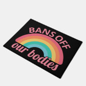 Pro Abortus - verbod voor onze organen II Deurmat (Schuin)