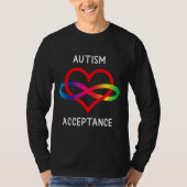 Pro Acceptatie Neurodiversiteit voor oneindige aut T-shirt (Voorkant)