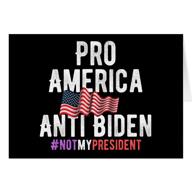 PRO AMERICA ANTI BIDEN (Voorkant Horizontaal)