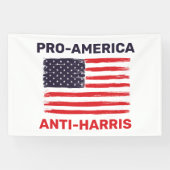 Pro America Anti Harris Gepersonaliseerd Spandoek (Horizontaal)