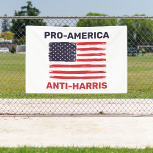 Pro America Anti Harris Gepersonaliseerd Spandoek