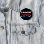 Pro America Anti-Trump Button (In situ)
