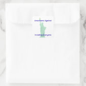 Pro-America Peace  Vierkante Sticker (Tas)