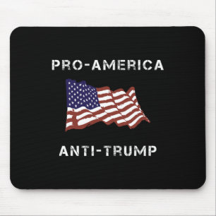 Pro-Amerika Anti-Trump Amerikaanse vlag Muismat