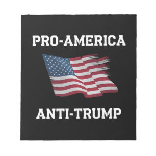Pro Amerika Anti Trump Vintage USA Vlag Notitieblok