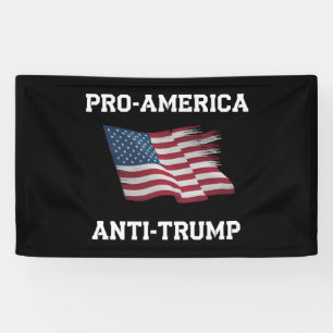 Pro Amerika Anti Trump Vintage USA Vlag Spandoek