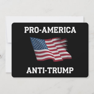 Pro-Amerika Anti-Trump Vlag van de VS Kaart