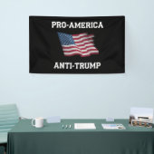 Pro-Amerika Anti-Trump Vlag van de VS Spandoek (Beurs)