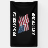 Pro-Amerika Anti-Trump Vlag van de VS Spandoek (Verticaal)