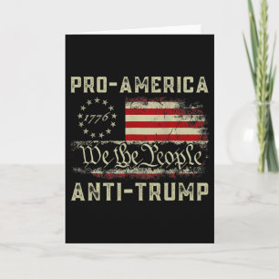 Pro-Amerika Anti-Trump Wij Het Volk Anti Trump Kaart