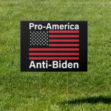 Pro Amerika tegen Joe Biden Amerikaanse vlag