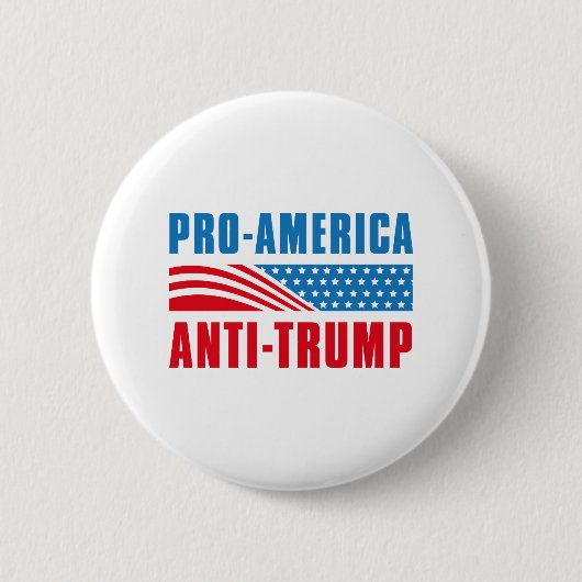 Pro-Amerikaanse antitrump Ronde Button 5,7 Cm (Voorkant)
