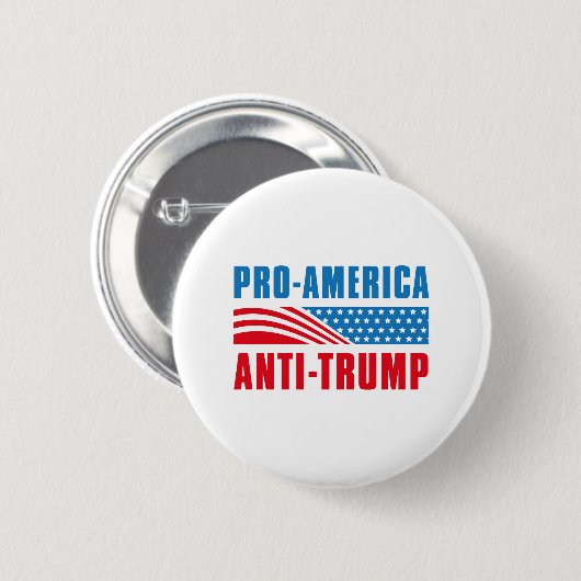 Pro-Amerikaanse antitrump Ronde Button 5,7 Cm (Voorkant /achterkant)
