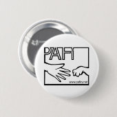 Pro Animals Finland BW Logo-toets Ronde Button 5,7 Cm (Voorkant /achterkant)