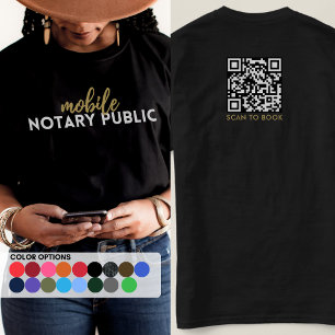 Pro Black Gold Mobiele Notaris Publieke Marketing T-shirt