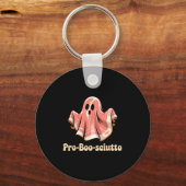 Pro Boo Sciutto Funny Italian Halloween Ghost Pros Sleutelhanger (Voorkant)
