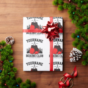 Pro Boxer ADD NAME Rode Handschoenen Boksen Ring T Cadeaupapier