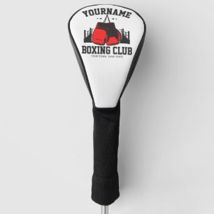 Pro Boxer ADD NAME Rode Handschoenen Boksen Ring T Golfheadcover