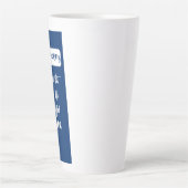 Pro-cafeïnehoudende praat niet tegen me tot cafeïn latte mok (Voorkant)