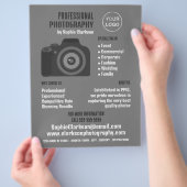 Pro-camerapictogram, fotograaf, fotografische hire flyer (Hand)