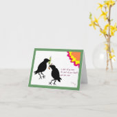 Pro carte de corneille de livre (Fleur jaune)