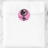 Pro Cats Pro Feminism Ronde Sticker (Tas)