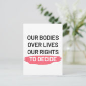 Pro Choice Aboration Rights Design Briefkaart (Staand voorkant)