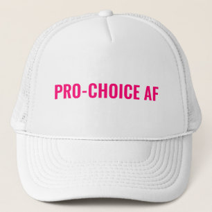 Pro Choice AF hot-roze witte abortusrechten Trucker Pet
