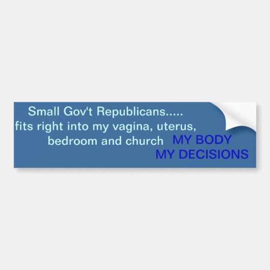 PRO Choice bumper sticker (Voorkant)