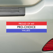 Pro-Choice Bumpersticker (Op auto)