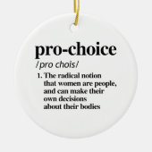 Pro-Choice-definitie Keramisch Ornament (Voorkant)