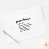 Pro-Choice-definitie Ronde Sticker (Envelop)