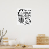 Pro Choice Feminist Humor Politieke Cartoon Retro Poster (Keuken)